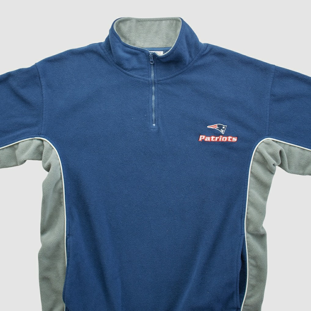 Fanatics New England Patriots NFL 2000s 1/4 Zip Sweatshirt Navy Vintage