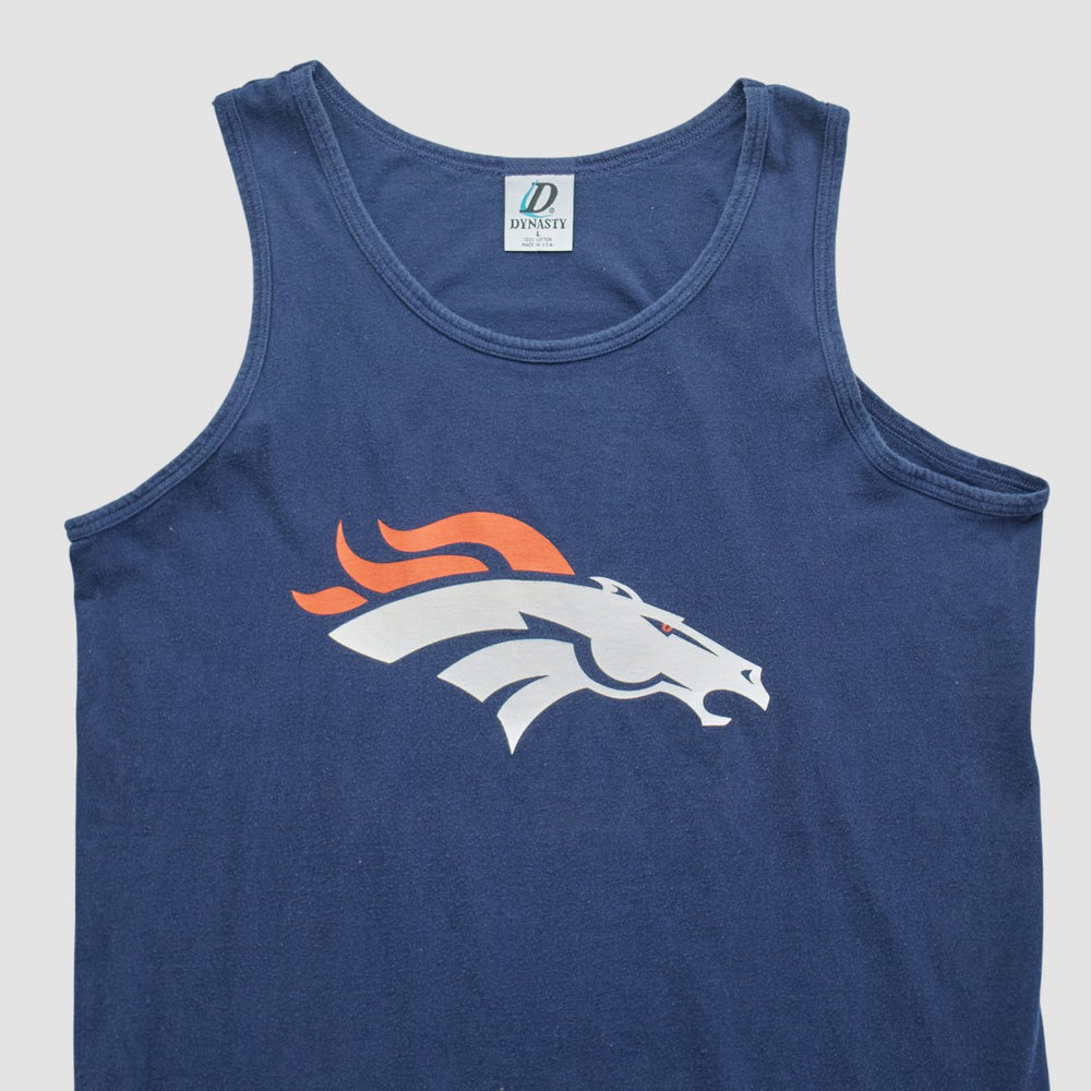 Fanatics Denver Broncos Dynasty 90s Tank Navy Vintage