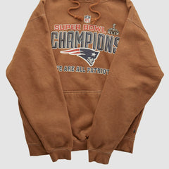 Fanatics Super Bowl XLIX Pennant Sportswear 2015 Hooded Pullover Sweatshirt Clay Vintage