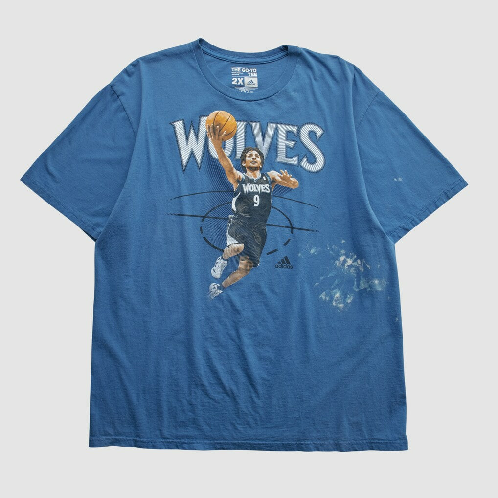 Minnesota Timberwolves 2010s T-shirt Blue Vintage | Adidas Near Me