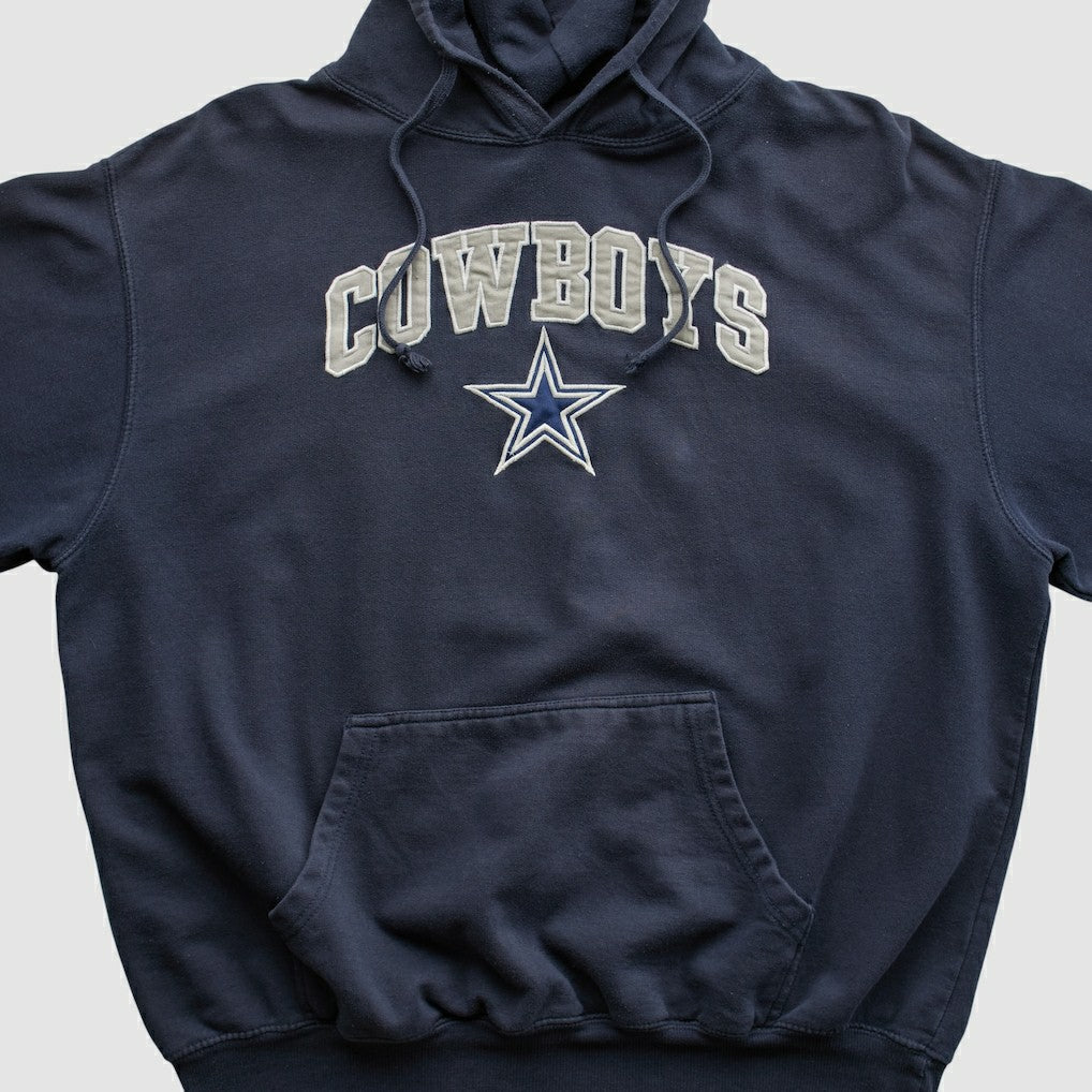 Fanatics Dallas Cowboys Cowboys Authentic Apparel 2010s Hooded Pullover Sweatshirt Navy Vintage