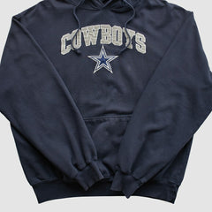 Fanatics Dallas Cowboys Cowboys Authentic Apparel 2010s Hooded Pullover Sweatshirt Navy Vintage