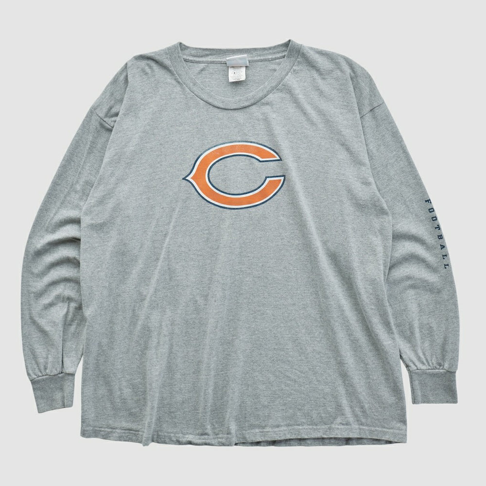 Fanatics Chicago Bears NFL 2000s Long Sleeve T-shirt Heather Gray Vintage