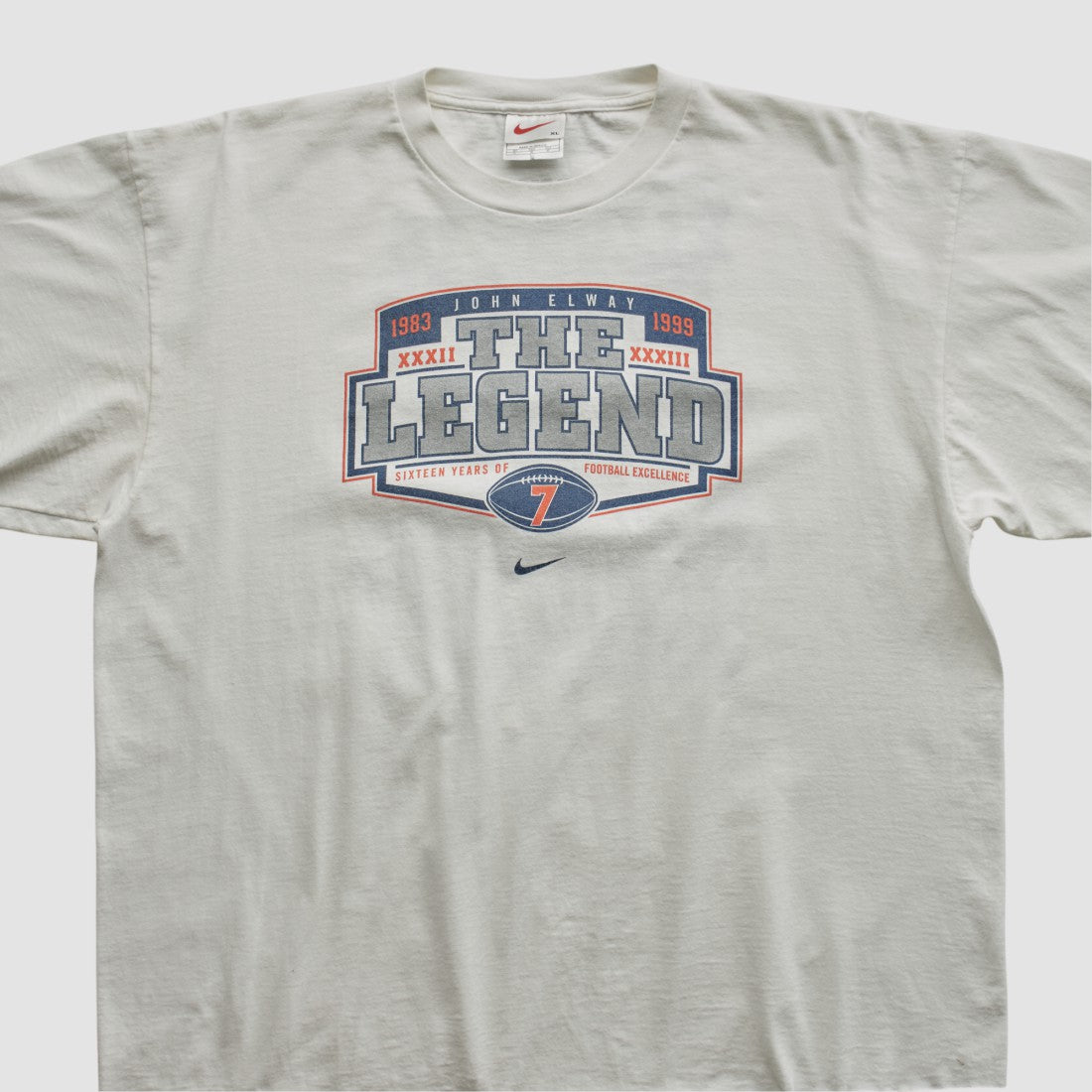 Fanatics Super Bowl XXXIII MVP 1999 T-shirt White Vintage