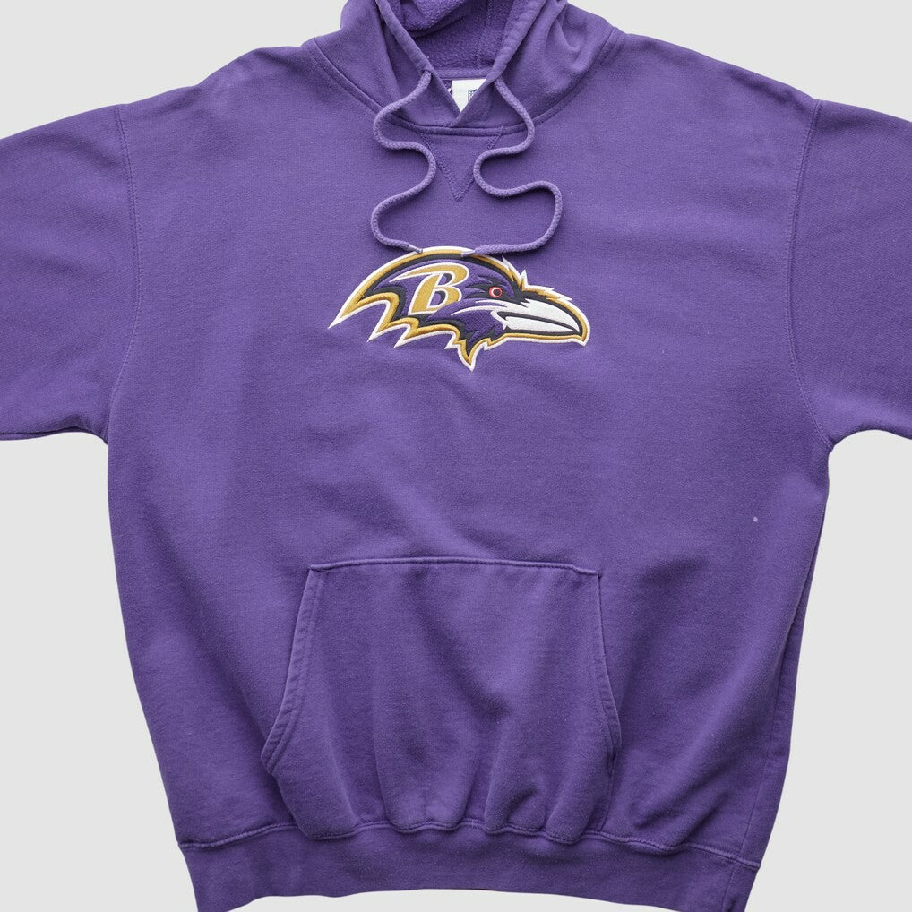 Fanatics Baltimore Ravens NFL 2000s Hooded Pullover Sweatshirt Purple Vintage
