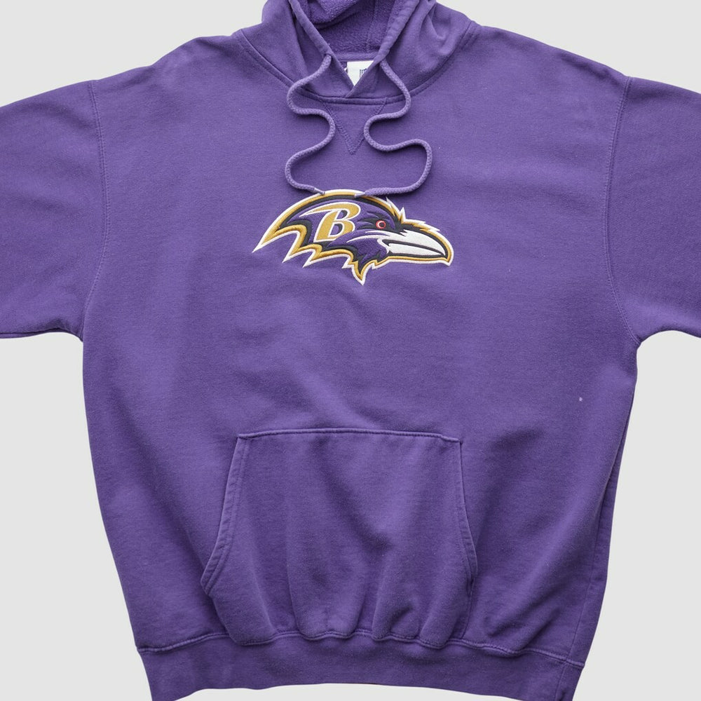 Fanatics Baltimore Ravens NFL 2000s Hooded Pullover Sweatshirt Purple Vintage