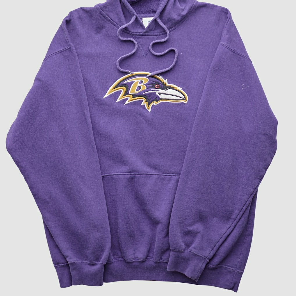 Fanatics Baltimore Ravens NFL 2000s Hooded Pullover Sweatshirt Purple Vintage