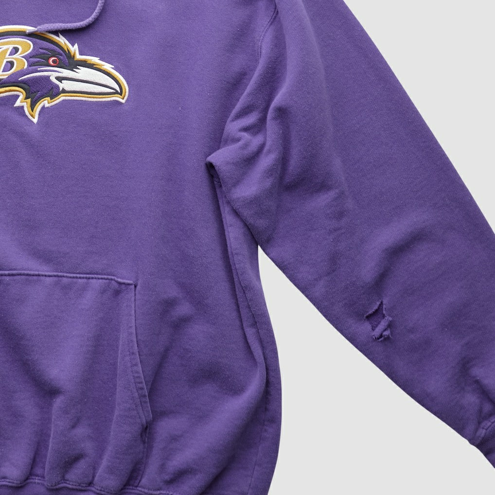 Fanatics Baltimore Ravens NFL 2000s Hooded Pullover Sweatshirt Purple Vintage