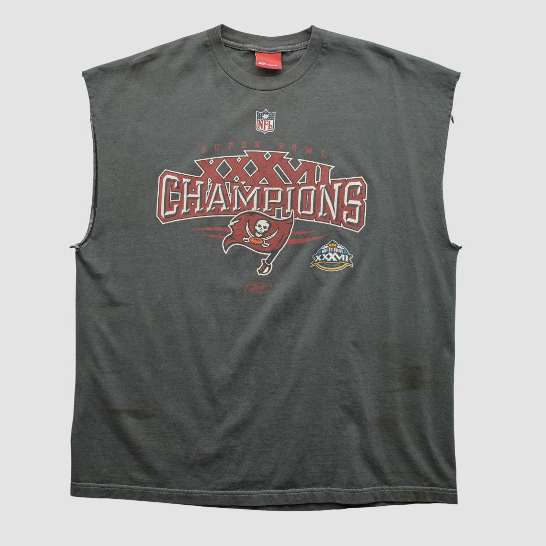 Fanatics Super Bowl XXXVII Reebok 2003 T-shirt Charcoal Vintage