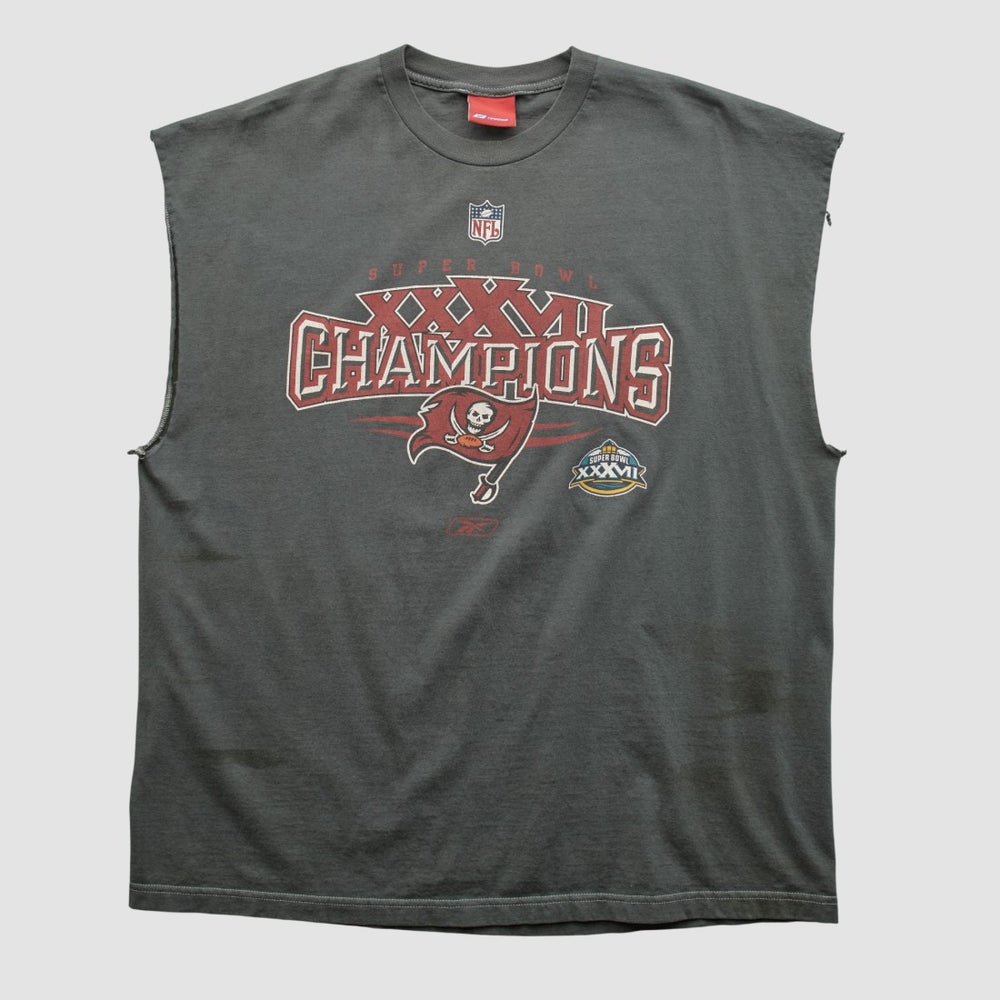 Fanatics Super Bowl XXXVII Reebok 2003 T-shirt Charcoal Vintage