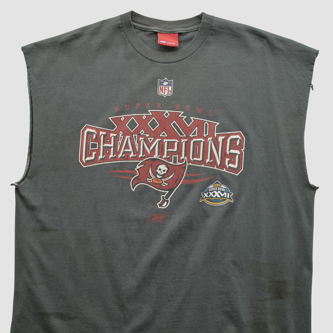 Fanatics Super Bowl XXXVII Reebok 2003 T-shirt Charcoal Vintage