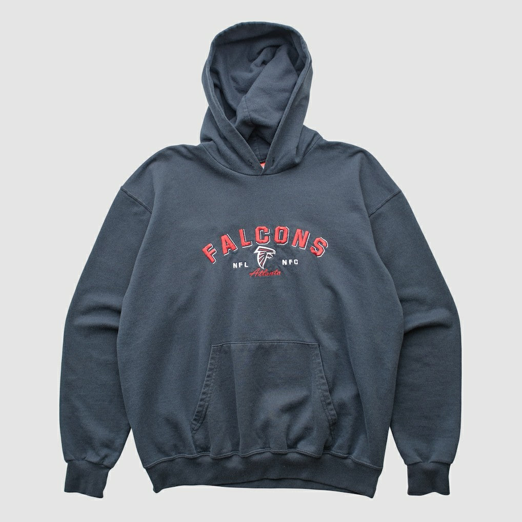 Fanatics Atlanta Falcons NFL 2000s Hooded Pullover Sweatshirt Black Vintage
