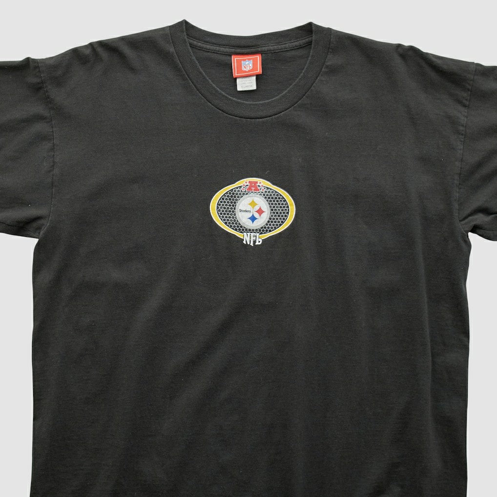 Fanatics Pittsburgh Steelers NFL 2000s Long Sleeve T-shirt Black Vintage