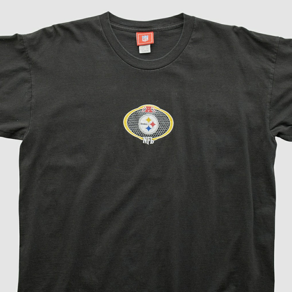 Fanatics Pittsburgh Steelers NFL 2000s Long Sleeve T-shirt Black Vintage