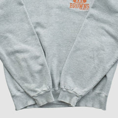 Fanatics Cleveland Browns Champion 90s Pullover Sweatshirt Heather Gray Vintage