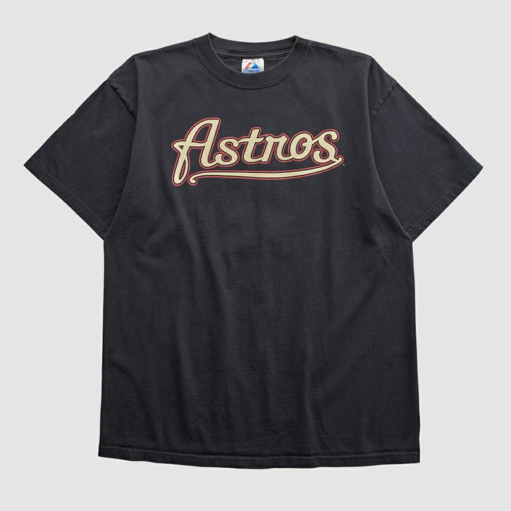 Houston Astros Majestic 2000s T-shirt - Black - Vintage - Fanatics Lifestyle