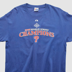 World Series Champions Majestic 2008 T-shirt - Blue - Vintage - Fanatics Sale