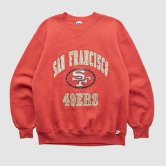 Fanatics San Francisco 49ers Russell 90s Pullover Sweatshirt Red Vintage