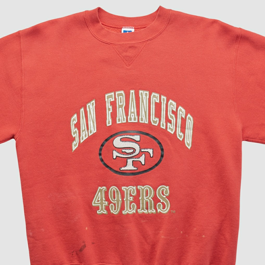 Fanatics San Francisco 49ers Russell 90s Pullover Sweatshirt Red Vintage