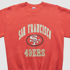 Fanatics San Francisco 49ers Russell 90s Pullover Sweatshirt Red Vintage