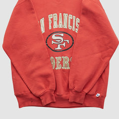 Fanatics San Francisco 49ers Russell 90s Pullover Sweatshirt Red Vintage