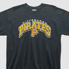 Pittsburgh Pirates Lee Apparel 2001 T-shirt - Black - Vintage - Fanatics on Sale