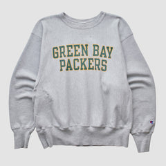 Fanatics Green Bay Packers Champion 2000s Pullover Sweatshirt Heather Gray Vintage