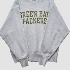 Fanatics Green Bay Packers Champion 2000s Pullover Sweatshirt Heather Gray Vintage