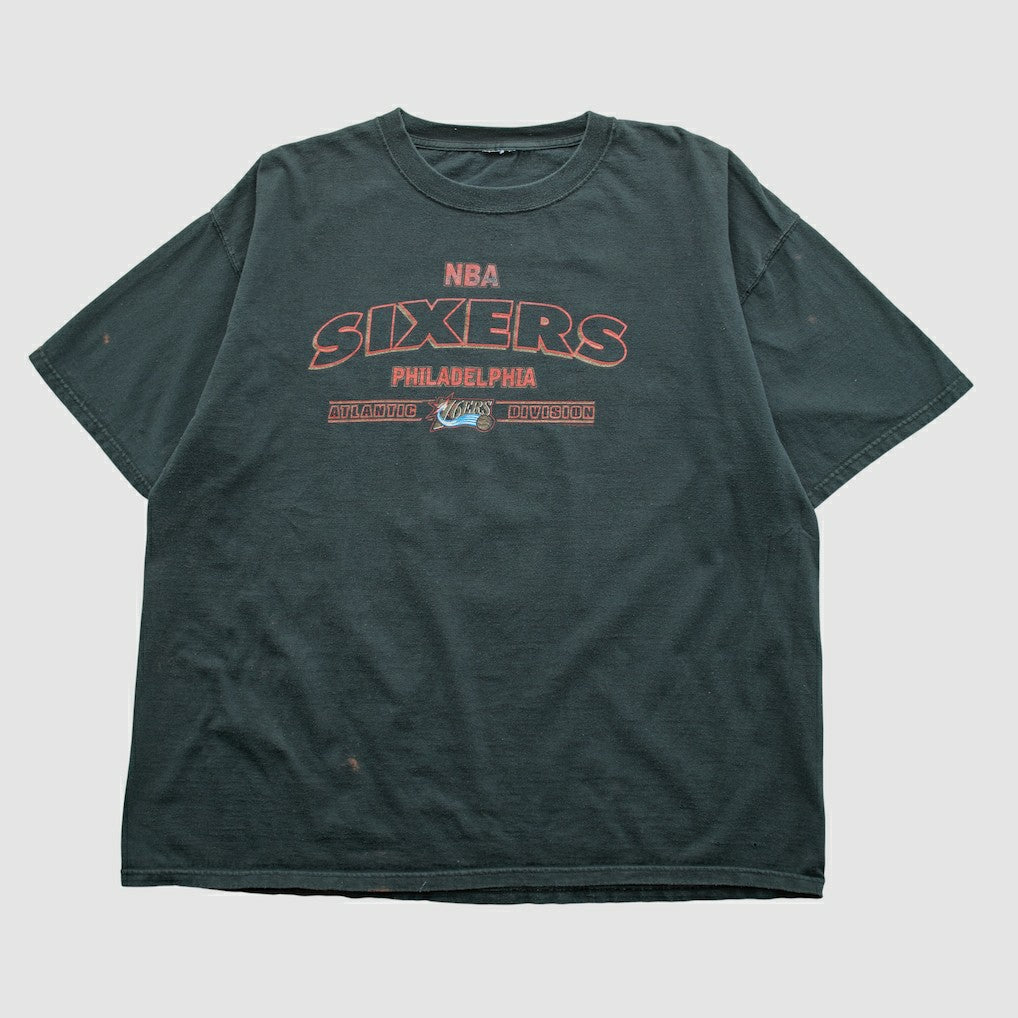 Philadelphia 76ers 2000s T-shirt Black Vintage | Vintage Lifestyle