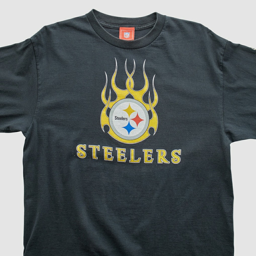 Fanatics Pittsburgh Steelers NFL 2000s Long Sleeve T-shirt Black Vintage