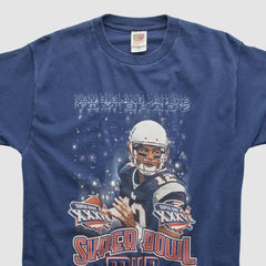 Fanatics Super Bowl MVP Fruit of The Loom 2002 T-shirt Navy Vintage