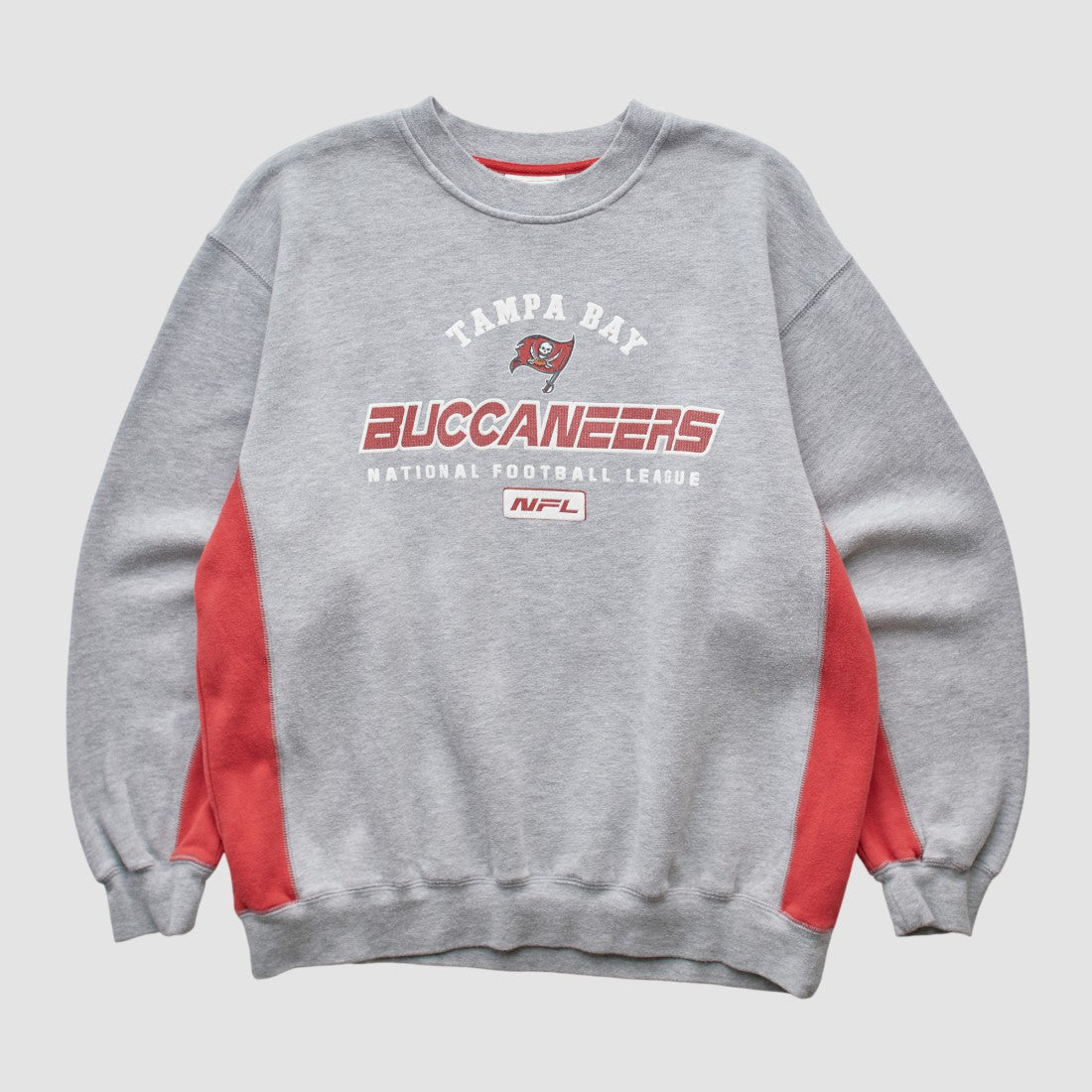 Fanatics Tampa Bay Buccaneers NFL 2000s Pullover Sweatshirt Heather Gray Vintage