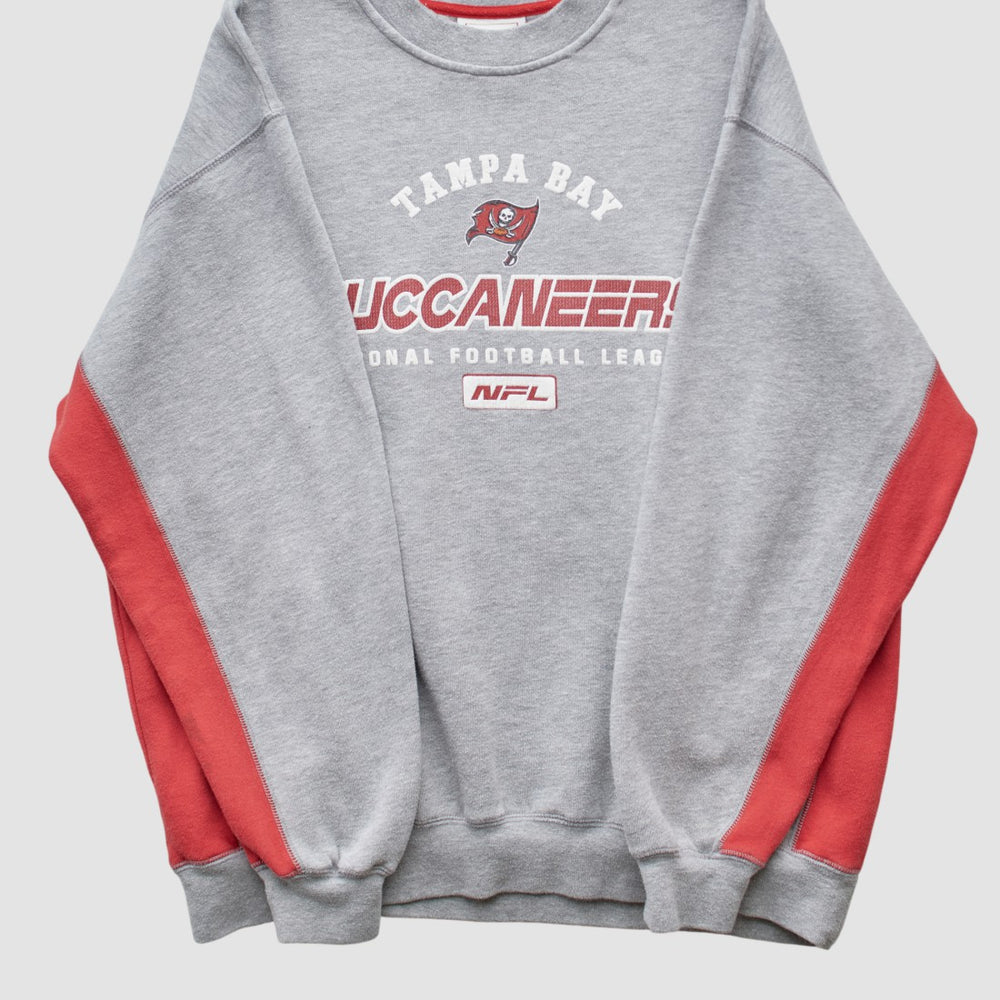 Fanatics Tampa Bay Buccaneers NFL 2000s Pullover Sweatshirt Heather Gray Vintage