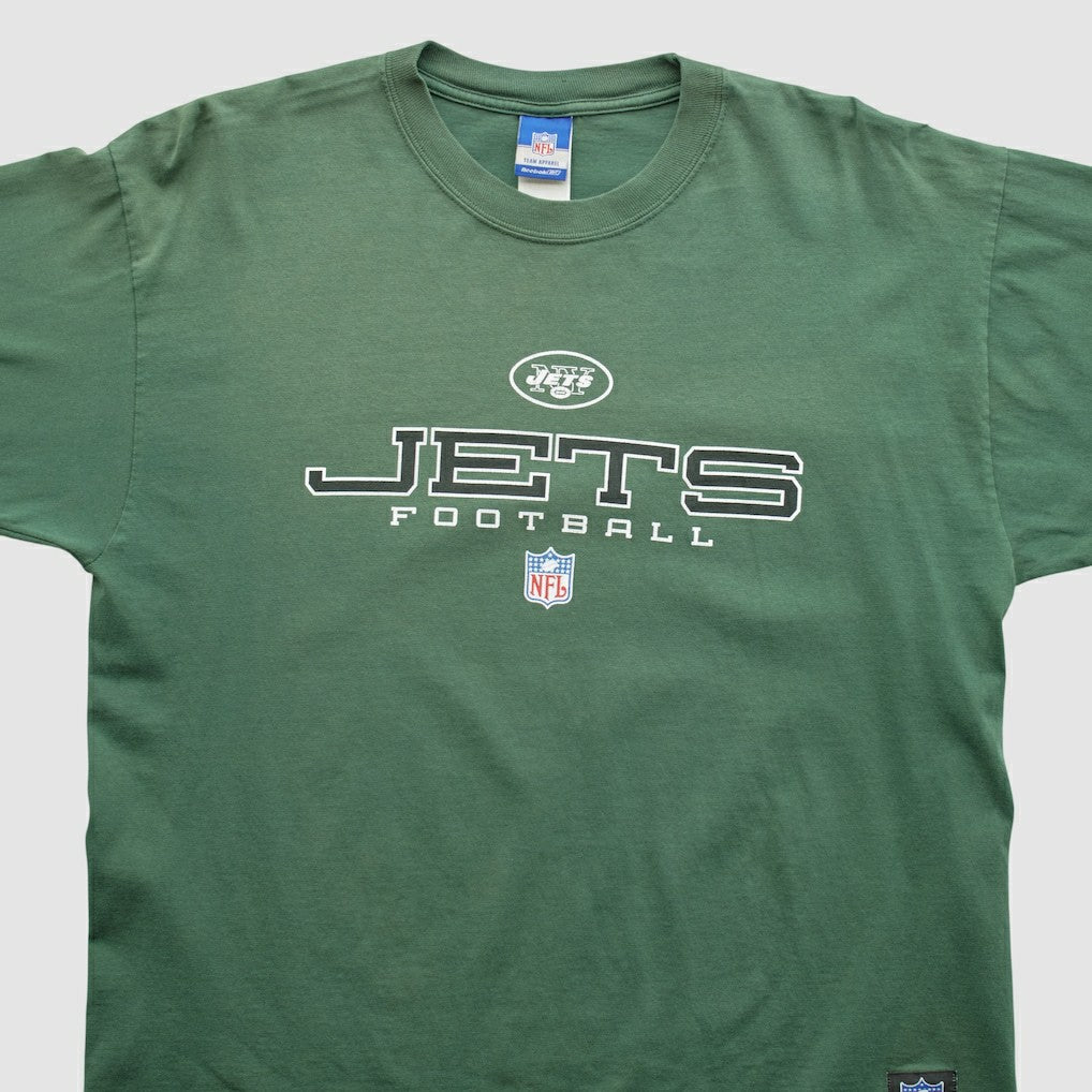 Fanatics New York Jets Reebok 2000s Long Sleeve T-shirt Green Vintage