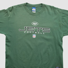 Fanatics New York Jets Reebok 2000s Long Sleeve T-shirt Green Vintage