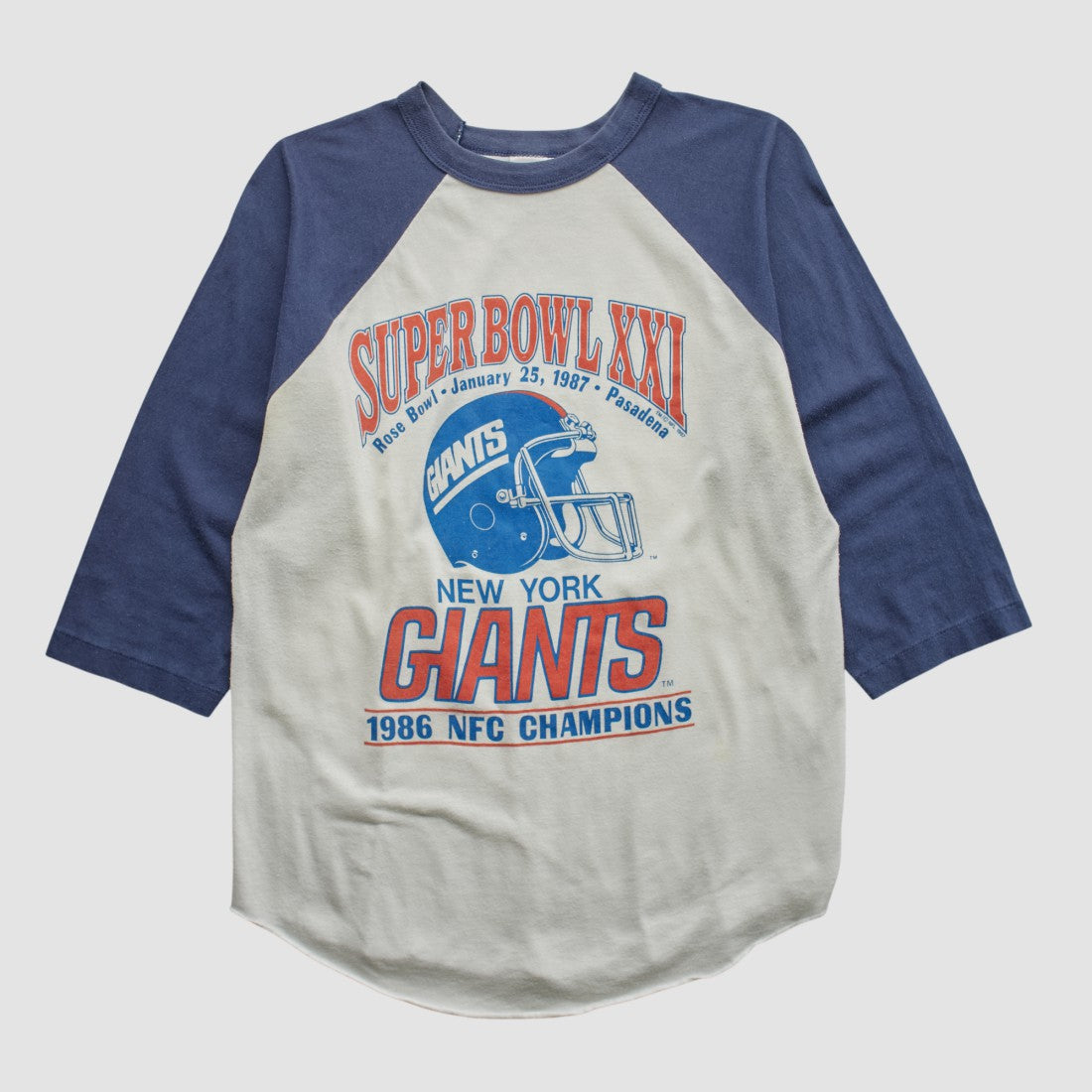 Fanatics Super Bowl XXI Trench 1986 T-shirt White Vintage