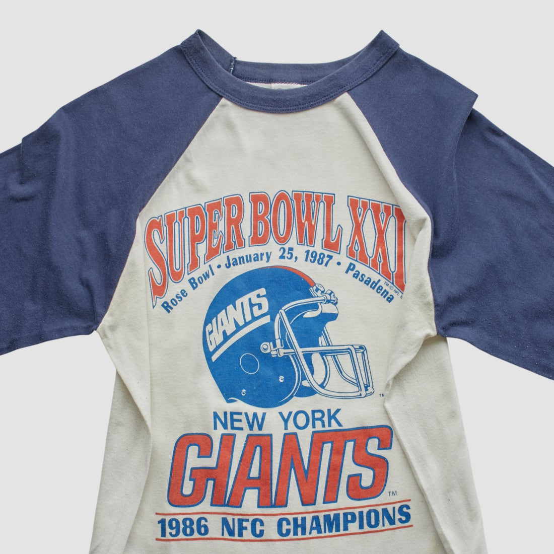 Fanatics Super Bowl XXI Trench 1986 T-shirt White Vintage