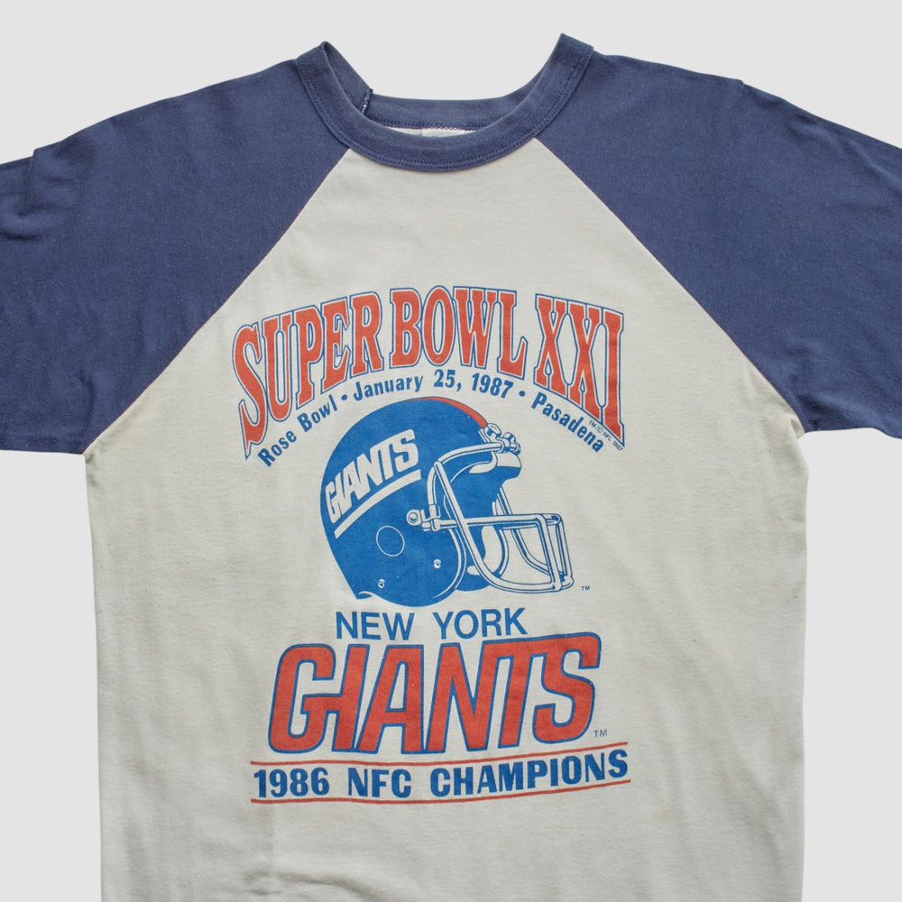 Fanatics Super Bowl XXI Trench 1986 T-shirt White Vintage