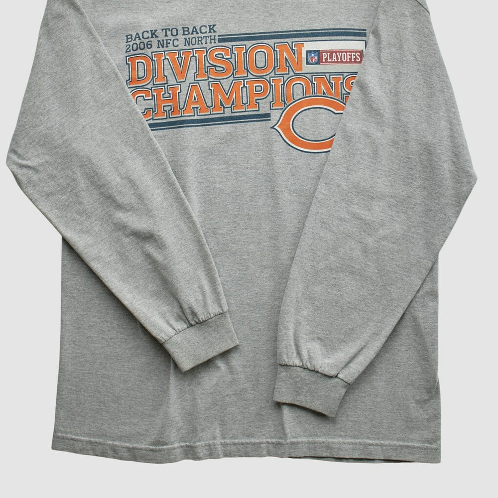 Fanatics Division Champions NFL 2006 Long Sleeve T-shirt Heather Gray Vintage