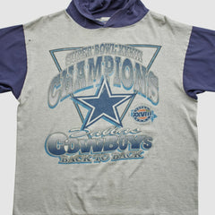 Fanatics Super Bowl XXVIII Mendez Sportswear 1994 Hooded T-shirt Heather Gray Vintage