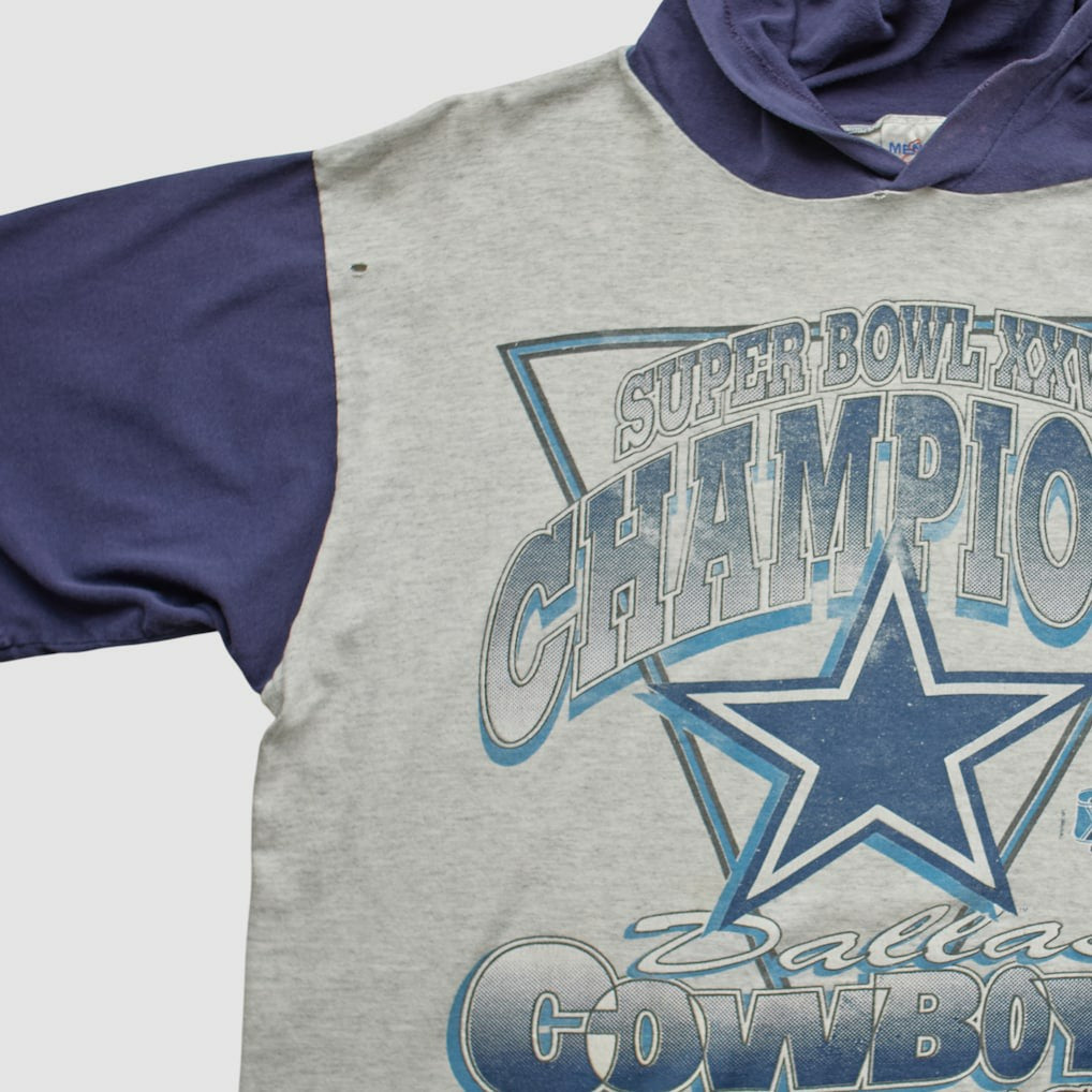Fanatics Super Bowl XXVIII Mendez Sportswear 1994 Hooded T-shirt Heather Gray Vintage