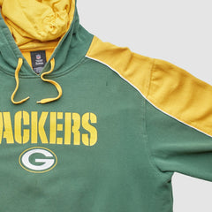 Fanatics Green Bay Packers Reebok 2010s Hooded Pullover Sweatshirt Green Vintage
