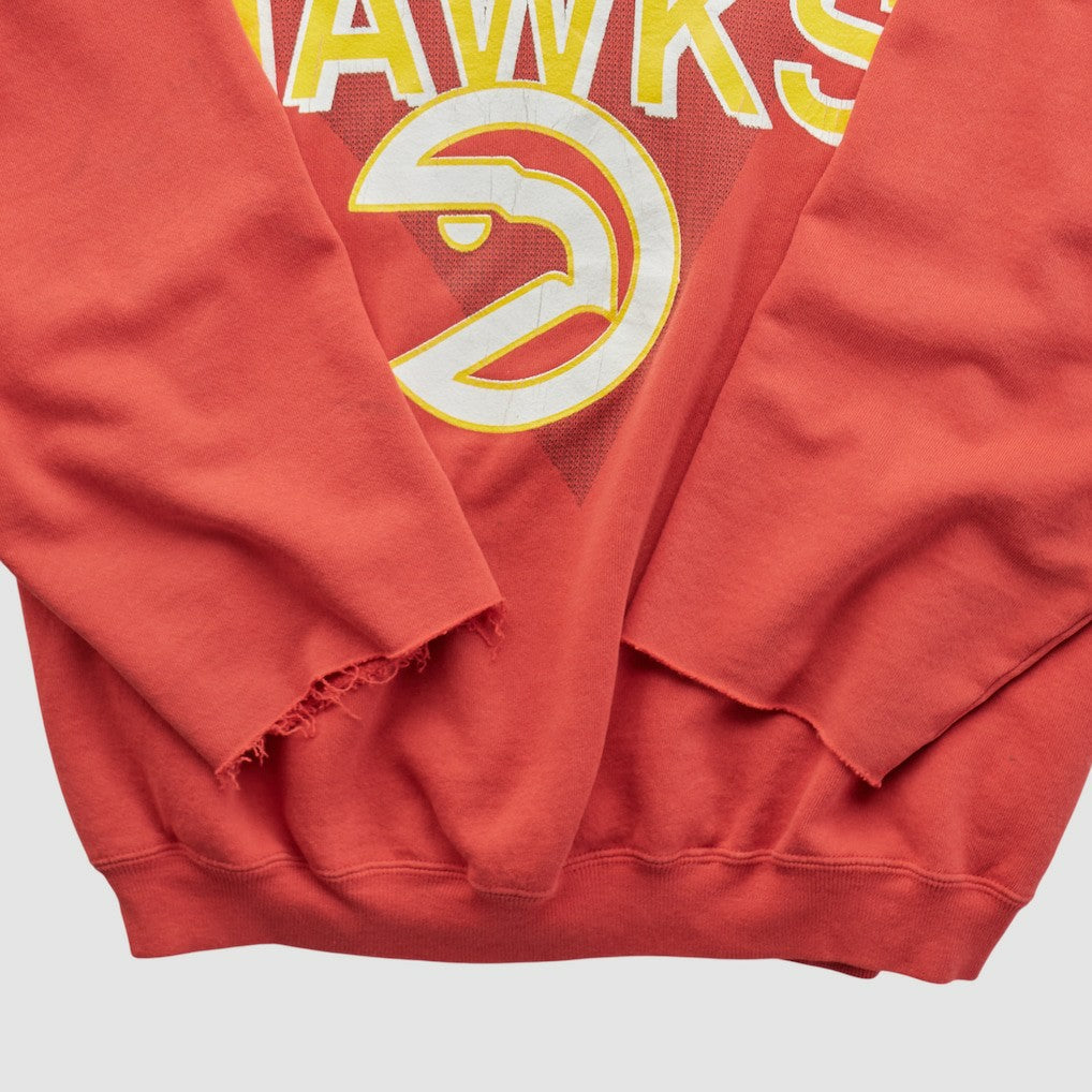 Atlanta Hawks Hanes 90s Pullover Sweatshirt Red Vintage | Vintage discount