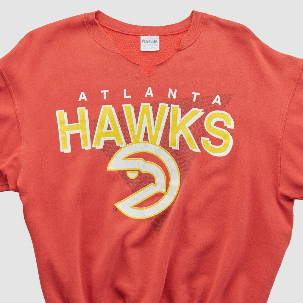 Atlanta Hawks Hanes 90s Pullover Sweatshirt Red Vintage | Vintage discount