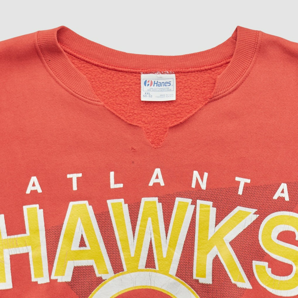 Atlanta Hawks Hanes 90s Pullover Sweatshirt Red Vintage | Vintage discount