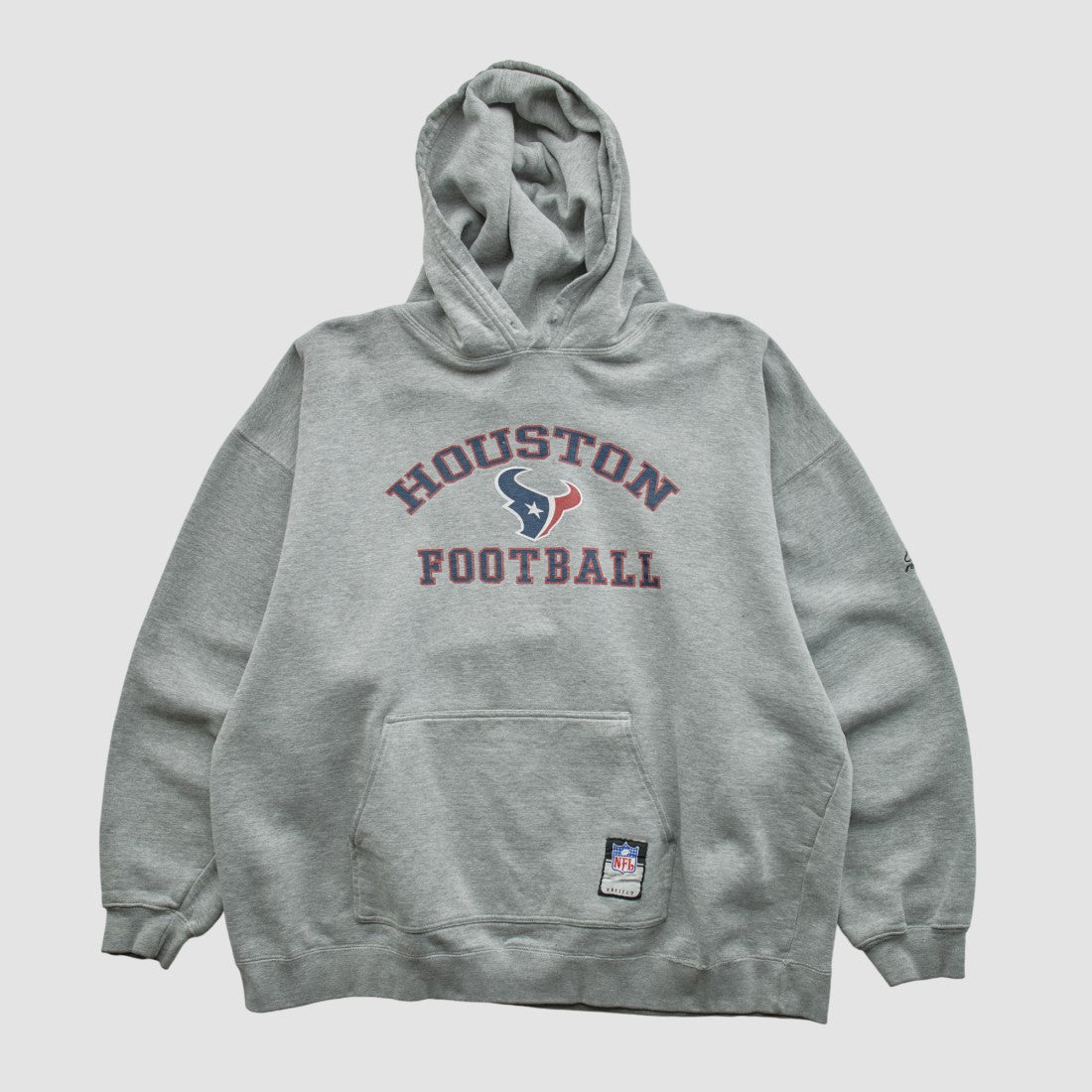 Fanatics Houston Texans NFL 2000s Hooded Pullover Sweatshirt Heather Gray Vintage