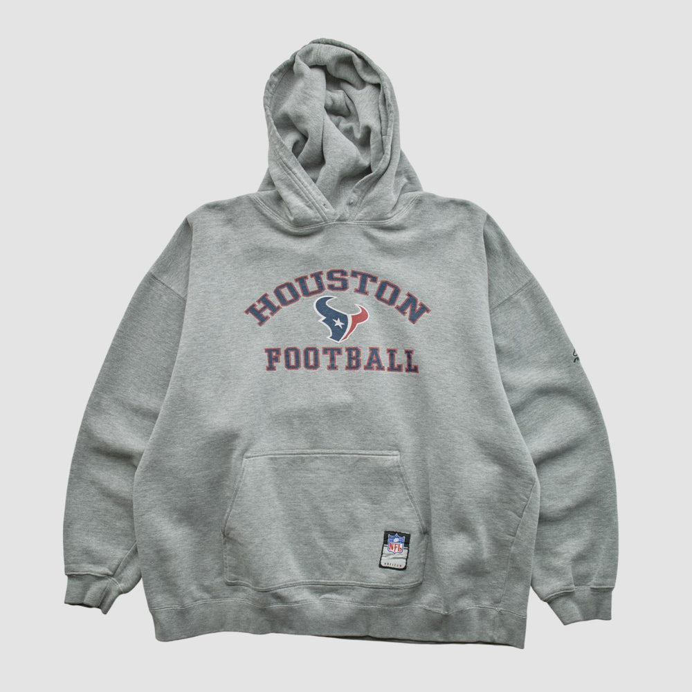 Fanatics Houston Texans NFL 2000s Hooded Pullover Sweatshirt Heather Gray Vintage