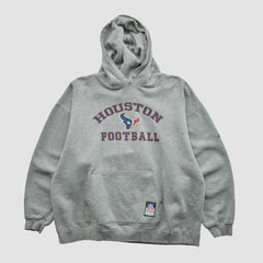 Fanatics Houston Texans NFL 2000s Hooded Pullover Sweatshirt Heather Gray Vintage