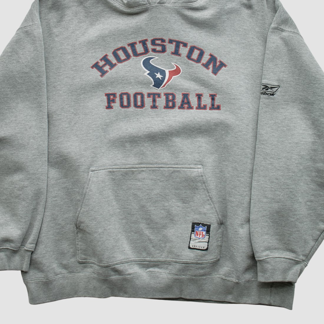 Fanatics Houston Texans NFL 2000s Hooded Pullover Sweatshirt Heather Gray Vintage