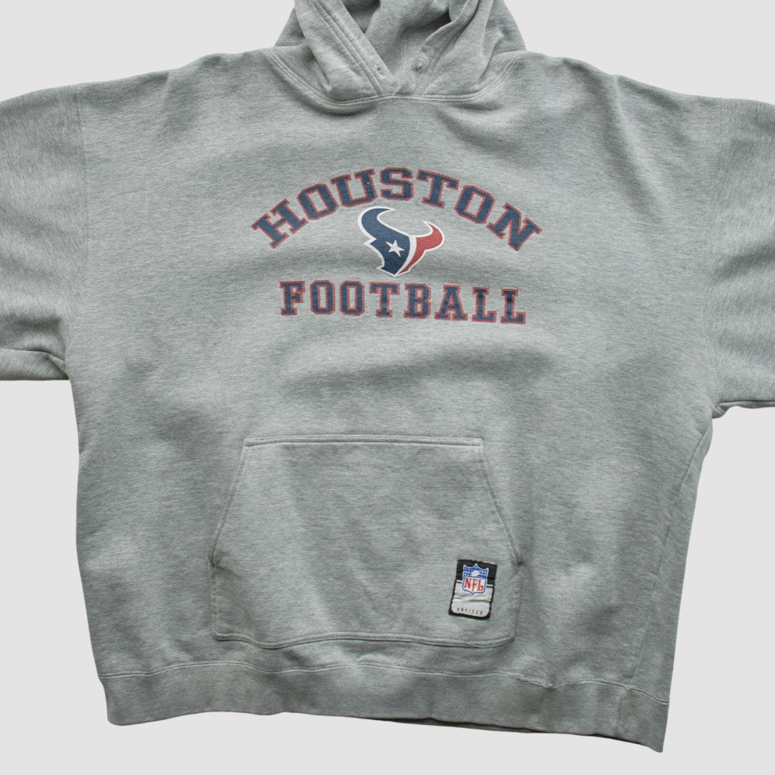 Fanatics Houston Texans NFL 2000s Hooded Pullover Sweatshirt Heather Gray Vintage